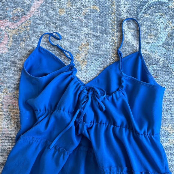 BCBG Max Adria tiered blue maxi dress - Picture 2 of 4